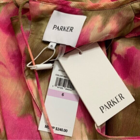 NWT Parker Maya Ruffle Mini Backless Cocktail Dress - Picture 13 of 15